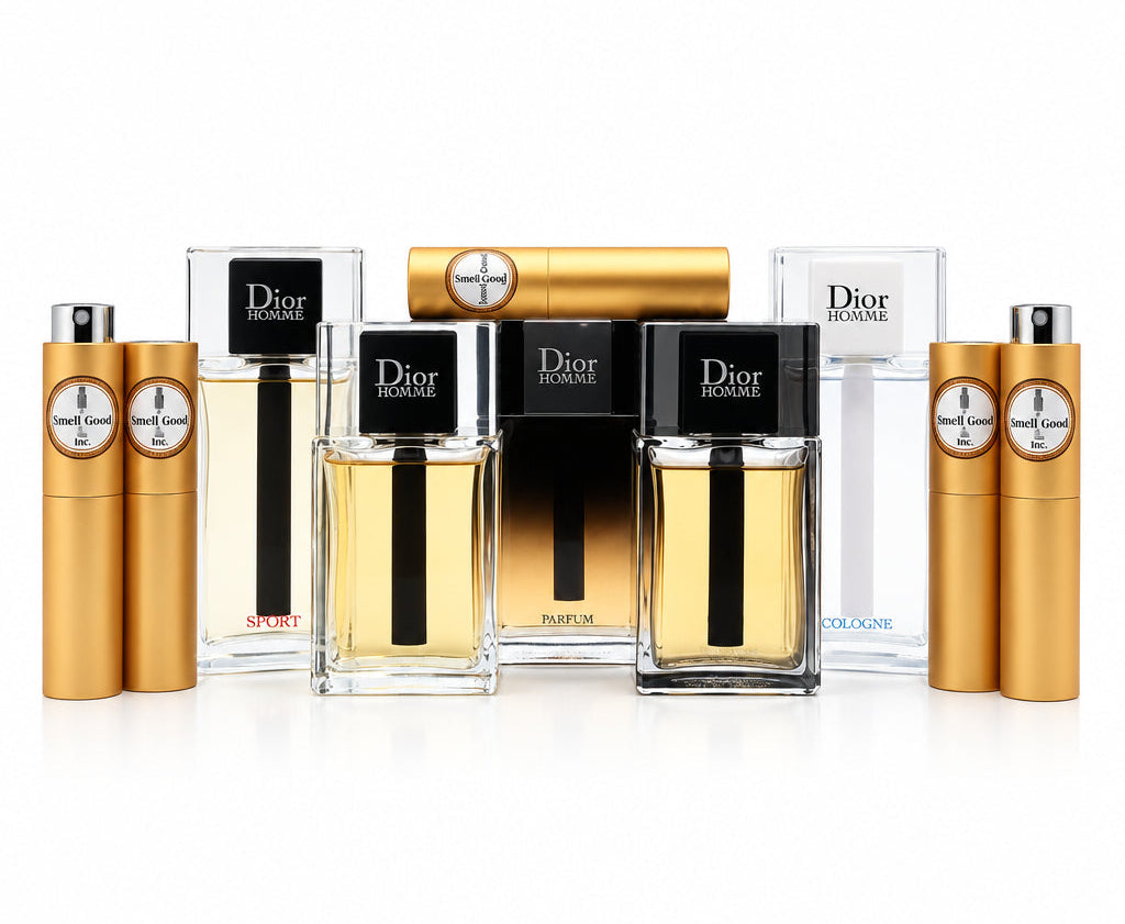 Dior Homme Fragrance line - complete sample set